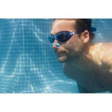 Imagem de Clipe de Nariz Flutuante para Natação Nabaiji, Azul e Branco