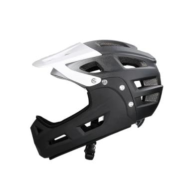 Imagem de Aymzbd Capacete de Bicicleta, Confortável, Escalada, Ventilado, Ciclismo, Ajustável, Equitação, Skate com Aba de Chapéu de Sol, Branco Preto