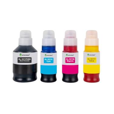 Imagem de Kit 4 Tinta Para Canon G6010 G7010 G5010 Preta Pigmentada