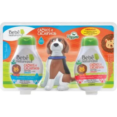 Imagem de Kit Bebê Natureza Cachos Cachinhos Cachorrinho Shampoo 120ml Condicion