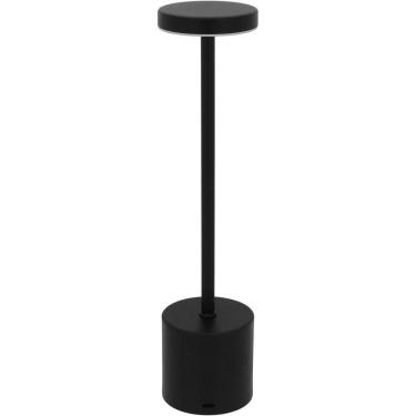 Imagem de Luminária De Led Mesa Decorativa Usb Metal 33x8x8cm Preto