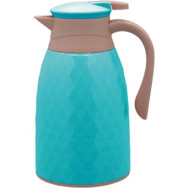 Imagem de KHENZE GARRAFA TÉRMICA 25x17x14cm 1L PLÁSTICO AZUL AMPOLA VIDRO - HOME