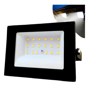 Imagem de Refletor Led 100W Holofote Bivolt Prova D`Água Ip66 Frio Pre