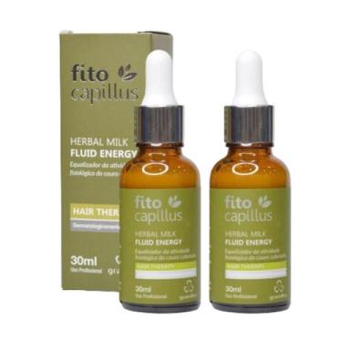 Imagem de 02 Tônico Fito Capillus Herbal Milk Fluid Energy 30Ml Cada - Grandha
