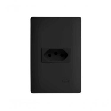 Imagem de Conjunto Fame Habitat Black - Tomada 2p+t 10a