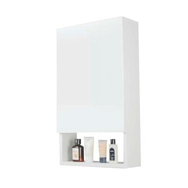 Imagem de Armário para Banheiro com Espelho Suez Branco 34cm