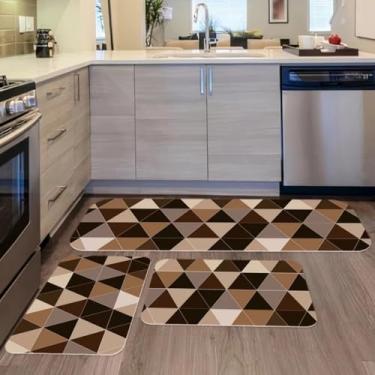 Imagem de Passadeira Cozinha，Tapete Antiderrapante Cozinha，Kit De 3 Tapetes para Melancias Sementes，Vida Criativa(16)