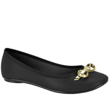 Imagem de Sapatilha Casual Feminina confortável Moleca 5726.124 - Preto Napa - 38-Feminino