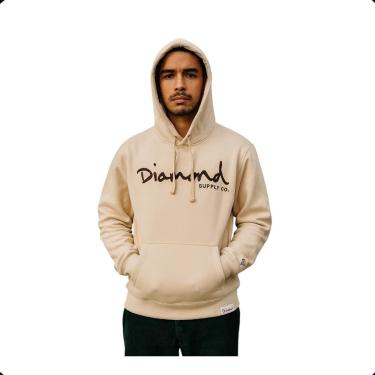 Imagem de MOLETOM CANGURU DIAMOND OG SCRIPT HOODIE-Masculino