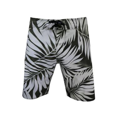Imagem de Bermuda Água Alkary Folhas Preta-Masculino