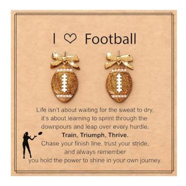 Imagem de Brincos esportivos de dia de jogo para mulheres, futebol, vôlei, beisebol, basquete, futebol, gota, acessórios de joias, Large, Zinco, Sem pedra preciosa