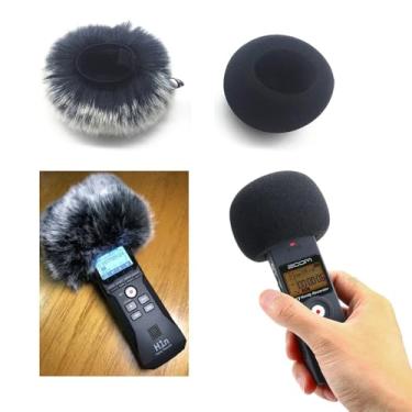 Imagem de Kit Deadcat + Espuma Capinha protetor Vento Ruído para Gravador ZOOM H1 H1n - 2 Peças