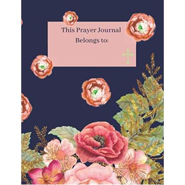 Imagem de Prayer Journal: 12-Month Guided Scripture Study and ACTS Prayer Devotional for Women - (8 1/2 x 11 in) - (21.59 x 27.94) - (98 pages)