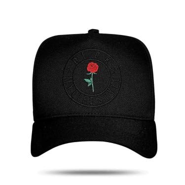 Imagem de Boné BLCK Brasil Aba Curva Snapback Logo My Life Style Rosas-Masculino