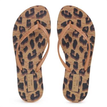 Imagem de Chinelo Brizza Arezzo Animal Print Marrom - Feminino-Feminino