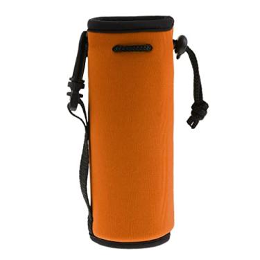 Imagem de shamjina Porta-garrafas de água de Neoprene Porta-garrafas com Cordão Bolsa para, laranja