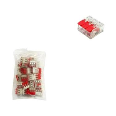 Imagem de Conectores De Fio 32A 30 Peças Conexões Rápidas Compactas Para Cabos T