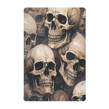 Imagem de JUZIHAI Lençol de berço de Halloween para meninos e meninas, capa de colchão de bebê macio elástico respirável para berço padrão e cama infantil, 132 x 71 cm