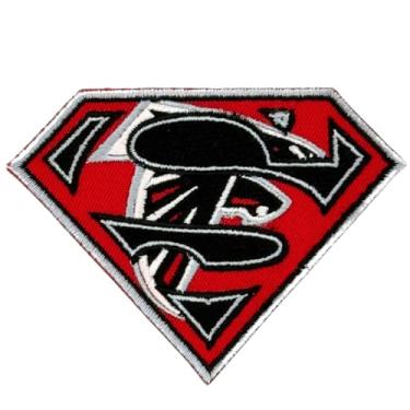 Imagem de Siam Accs Rugby Fans Super Atlanta Logo Patch Bordado Futebol Americano Ferro em Costurar Remendo Bordado para Roupas Mochilas Jeans Motocicleta Costurar Jaquetas Personalizadas Chapéus Bolsas Táticas