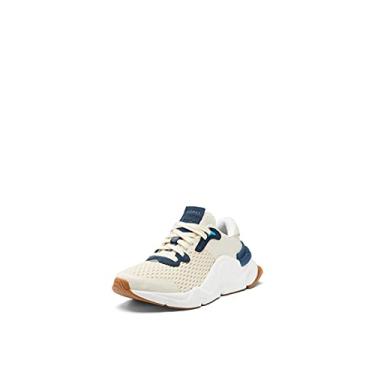 Imagem de Sorel Tênis feminino Kinetic RNEGD — tênis de malha leve e camurça, Luva amarela, sal marinho, 8.5