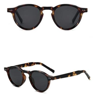 Imagem de JRLLFD Óculos de sol redondos retrô fashion UV400 polarizados para dirigir para homens e mulheres (C32)