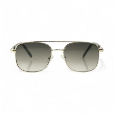 Imagem de Óculos de Sol Aviador Unissex com Lentes de Gradiente e Proteção UV, Design Moderno e Fashion (Verde)