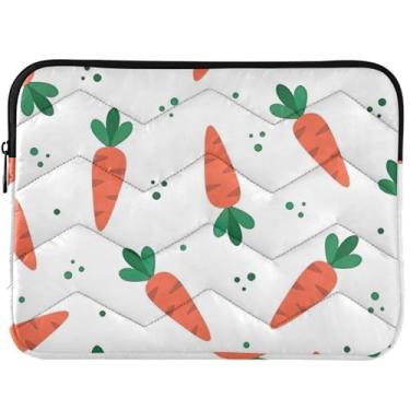 Imagem de Capa protetora protetora para laptop com estampa de páscoa cenouras, capas duráveis para computador, universal, 14, capa para laptop, 33 cm