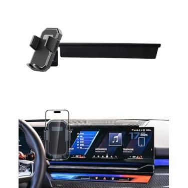 Imagem de PZK Suporte de telefone de carro para BMW X5 X6 2024 2025 2026 e BMW X7 2023-2026 Acessórios tela personalizada 37.8 cm Suporte de telefone de carro com caixa de armazenamento Suportes de rotação de