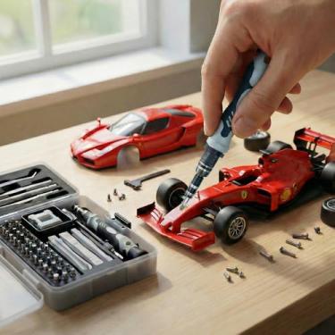 Imagem de Conjunto de chaves de fenda, chave de fenda magnética de precisão com alça ergonômica antiderrapante, kit de ferramentas de reparo profissional para eletrodomésticos, carros de brinquedo e trabalhos