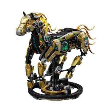 Imagem de Modelo De Cavalo Mecânico Iluminado Com Membros Móveis, Brinquedo Educ