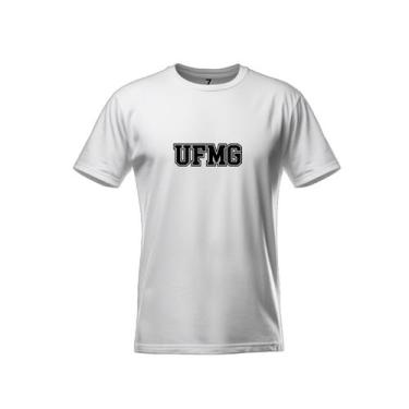 Imagem de Camiseta Universidade Ufmg Federal Minas Gerais 100% Algodão, Cinza me
