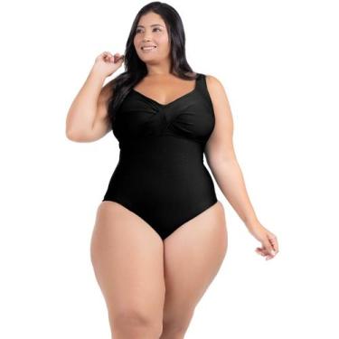 Imagem de Maio Body Acinturado Plus Size Modela Cintura Liso Casual - HYPE MODAS