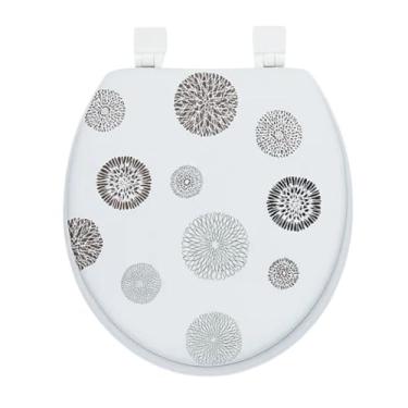 Imagem de Assento Sanitário Tampa de Vaso Oval Almofadado Confortável Resistente Fácil Instalar Banheiro Decorativo(2)