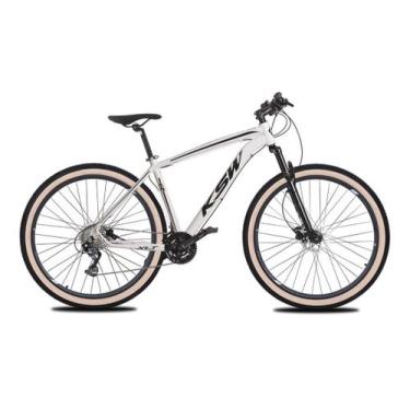 Imagem de Bicicleta Aro 29 MTB KSW 24V 3x8V Freio a Disco e Cubo K7, Branco, Pre