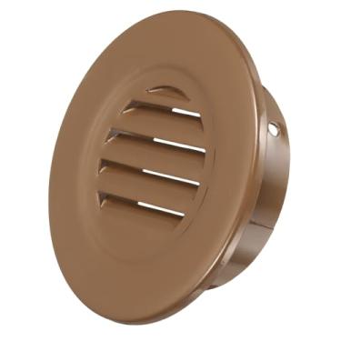 Imagem de PATIKIL Saída de ar redonda de 11 cm, capa de grade de alumínio Soffit Ventilação HVAC para teto parede telhado banheiro cozinha garagem duto galpão garagem, café