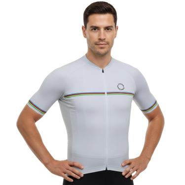 Imagem de Camisa Ciclismo Masculina New Sport Marcio May Campeão Mundial Branca