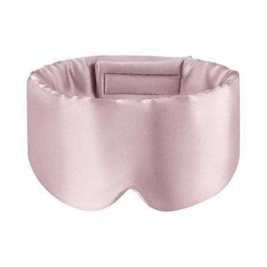 Imagem de Máscara De Dormir 100% Seda De Amora, Máscara De Olhos Macia E Almofad