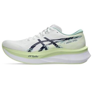 Imagem de ASICS Magic Speed 4 Tênis masculino, Expanse branco/azul, 44