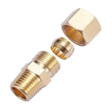 Imagem de Staright Elbow 1/20.3 cm 1/10.2 cm 3/20.3 cm 1/5.1 cm NPT Macho x 3/16 1/4 5/16 3/8 1/2 5/8 Polegada União de Compressão Conexão de Latão Gás Combustível Água (Tubo reto x NPTM, 3L8 POLEGADAS 9,52MM_3