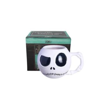 Imagem de Caneca Porcelanato Jack Skellington O Estranho Mundo De Jack 3D 450ML 
