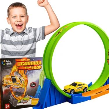 Imagem de Brinquedo Pista De Corrida Infantil Loop 360 graus montavel Carrinho Fricção menino 6 anos inmetro presente dia das crianças