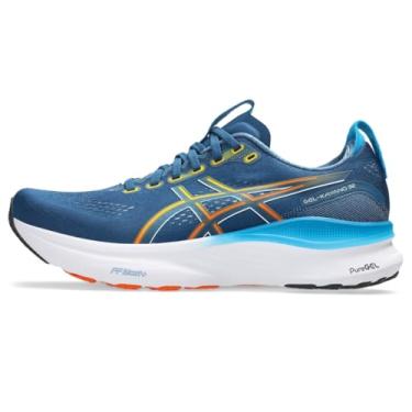 Imagem de ASICS Tênis de corrida masculino Gel-Kayano 32, Azul crepúsculo/Anzu, 41