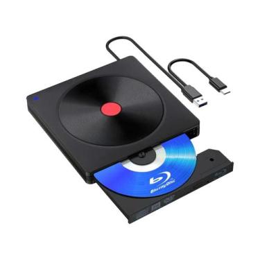 Imagem de Drive Blu-ray Externo USB 3.0 Tipo-C Portátil Leve Para Laptop E PC - 