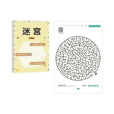 Imagem de Livro De Jogos De Labirinto Para Crianças, Brinquedo Educacional Para 