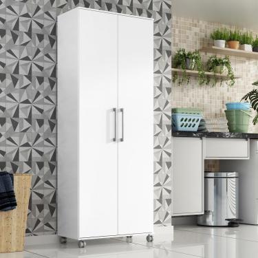 Imagem de Armario Lavanderia Manuela 2 Pts 1,80m Com Rodinhas