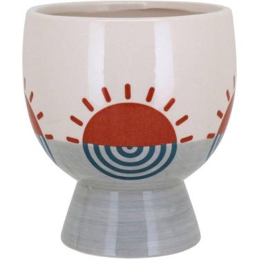 Imagem de Cachepô Cerâmica 15x13x13cm Bege