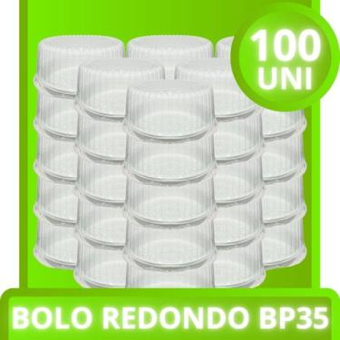 Imagem de Embalagem Multiuso Redondo Bp35 Bolo Torta Resistente Com tampa Alta 1