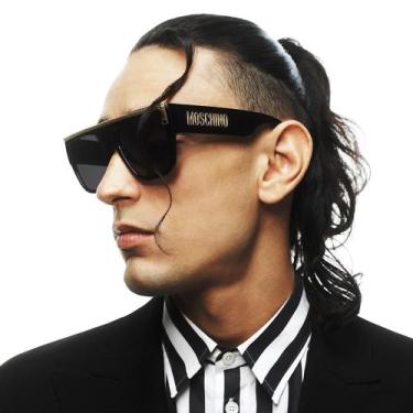 Imagem de Óculos de Sol Moschino Mos165/S 807 - Preto 56