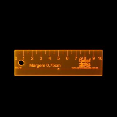 Imagem de Régua Margem de Costura de 0,75cm com Furo para Agulha R001