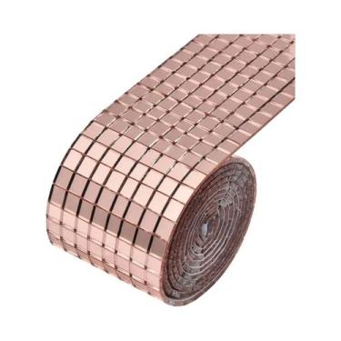 Imagem de Pastilhas De Mosaico Espelhadas Autoadesivas 5x5mm Para Decoração De I